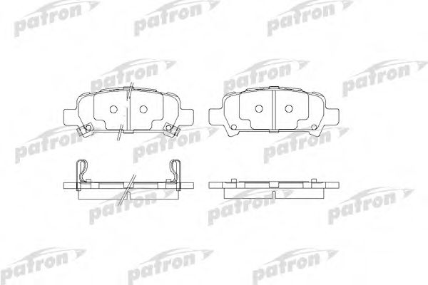 PATRON PBP1333 Тормозные колодки PATRON для SUBARU