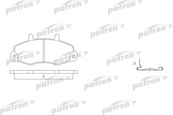 PATRON PBP1338 Тормозные колодки для FORD TRANSIT