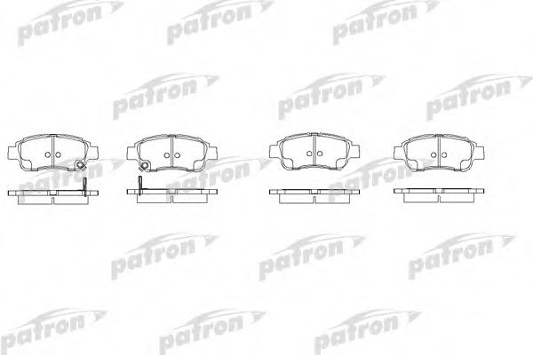 PATRON PBP1368 Тормозные колодки PATRON для TOYOTA