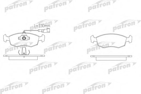 PATRON PBP1377 Тормозные колодки для FIAT PALIO