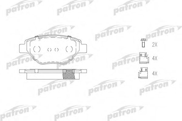 PATRON PBP1409 Тормозные колодки PATRON для RENAULT