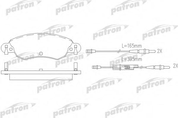 PATRON PBP1410 Тормозные колодки для CITROËN C5 1 (DC)