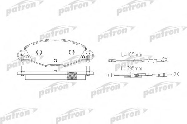 PATRON PBP1412 Тормозные колодки для CITROËN C5 1 (DC)