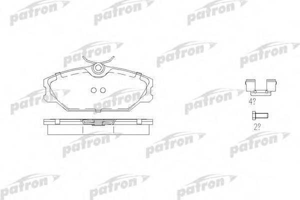 PATRON PBP1420 Тормозные колодки для RENAULT CLIO