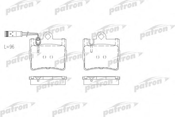 PATRON PBP1427 Тормозные колодки для MERCEDES-BENZ S-CLASS (W220)