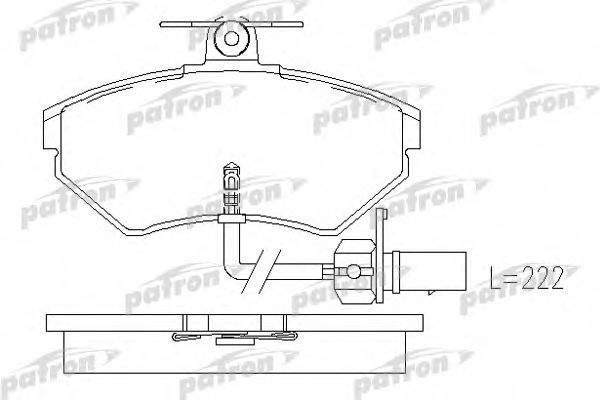 PATRON PBP1451 Тормозные колодки для SEAT
