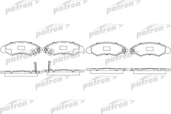 PATRON PBP1459 Тормозные колодки PATRON для SUBARU