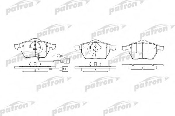 PATRON PBP1463 Тормозные колодки PATRON для SEAT