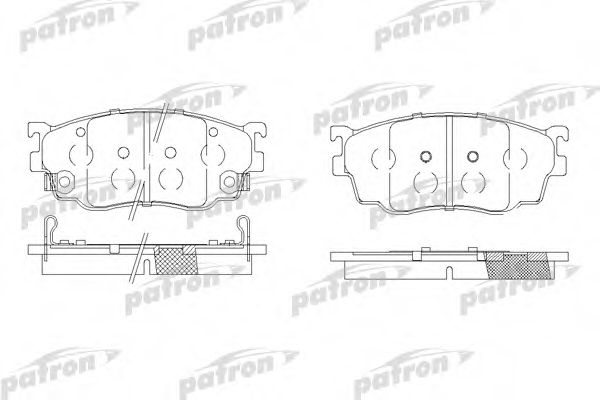 PATRON PBP1557 Тормозные колодки для MAZDA 626