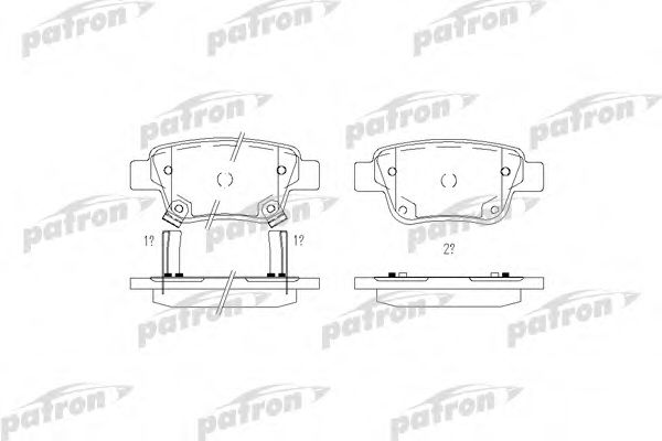 PATRON PBP1649 Тормозные колодки PATRON для TOYOTA