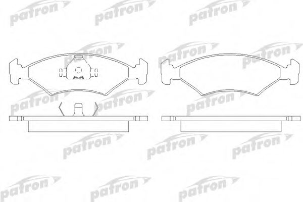 PATRON PBP206 Тормозные колодки для FORD