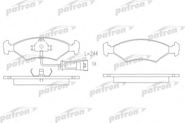 PATRON PBP212 Тормозные колодки для FORD