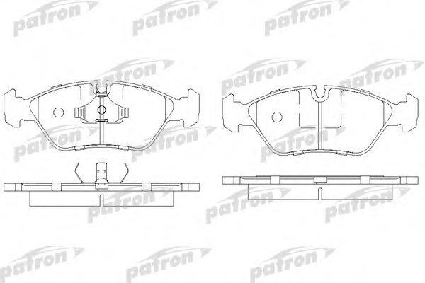 PATRON PBP256 Тормозные колодки для BMW