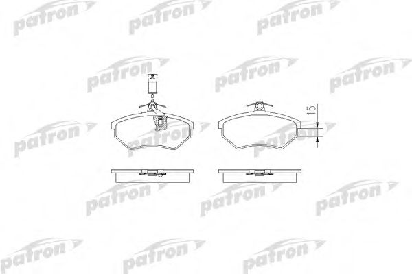 PATRON PBP343 Тормозные колодки для AUDI 100