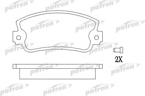 PATRON PBP346 Тормозные колодки для FIAT UNO