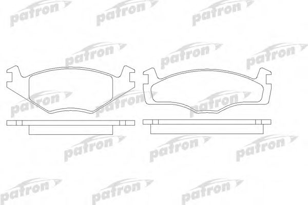 PATRON PBP419 Тормозные колодки для SEAT INCA