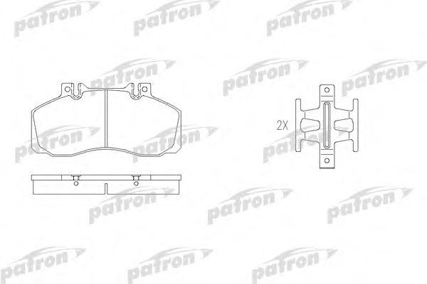 PATRON PBP501 Тормозные колодки для MERCEDES-BENZ T2