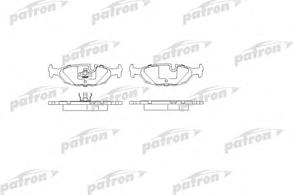 PATRON PBP562 Тормозные колодки для SAAB 9000