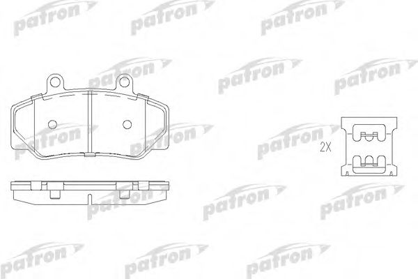PATRON PBP628 Тормозные колодки для VOLVO 960