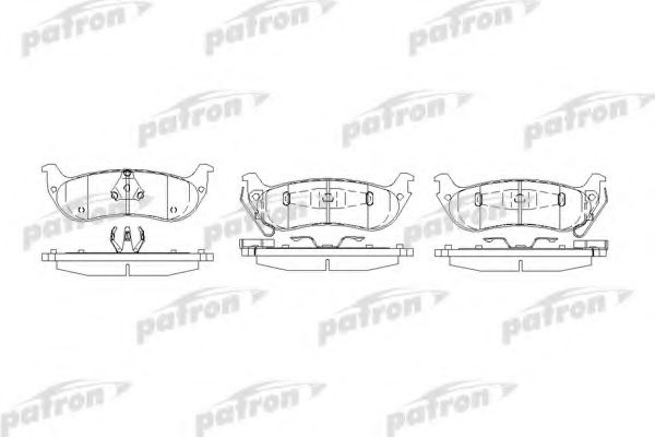 PATRON PBP7001 Тормозные колодки PATRON для CHRYSLER