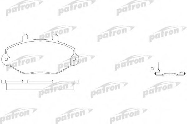 PATRON PBP701 Тормозные колодки для FORD TRANSIT TOURNEO