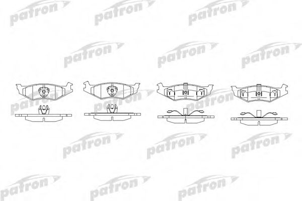 PATRON PBP7012 Тормозные колодки для CHRYSLER VISION