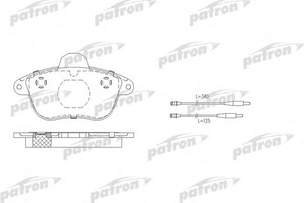PATRON PBP746 Тормозные колодки для PEUGEOT 605