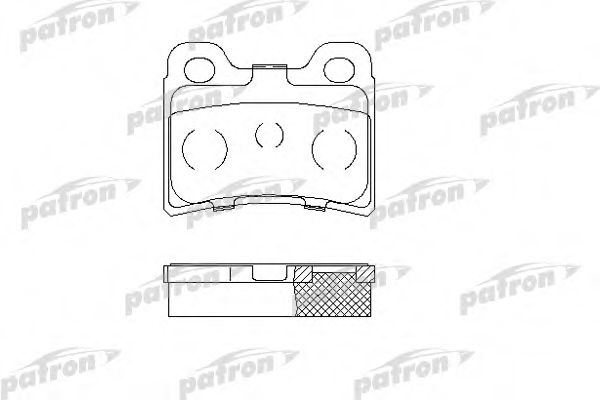 PATRON PBP772 Тормозные колодки для FORD ESCORT 6 кабрио (ALL)