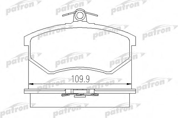 PATRON PBP775 Тормозные колодки для AUDI A4