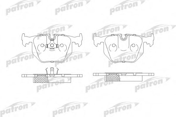 PATRON PBP857 Тормозные колодки для BMW 8