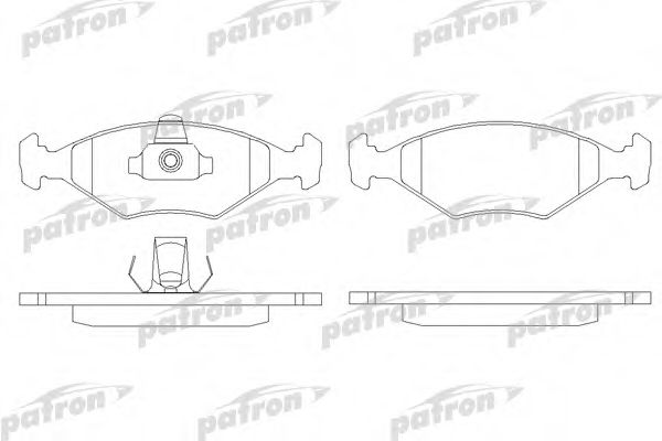 PATRON PBP896 Тормозные колодки для FIAT FIORINO