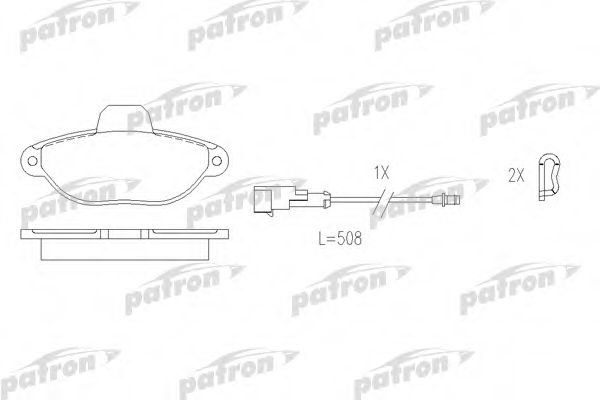 PATRON PBP925 Тормозные колодки для FIAT