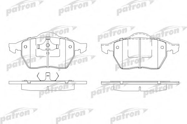 PATRON PBP969 Тормозные колодки для AUDI A3