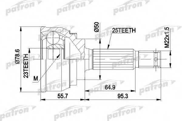 PATRON PCV1104 ШРУС PATRON 