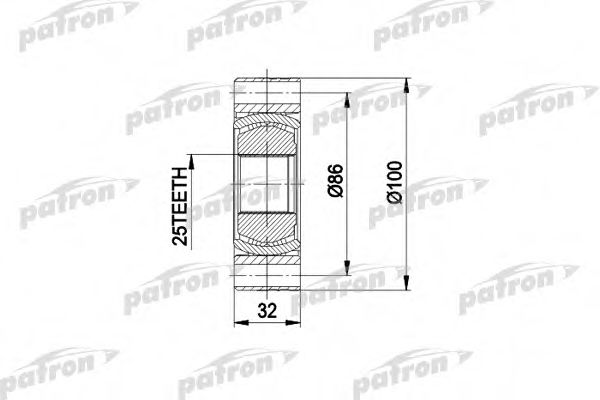 PATRON PCV2273 ШРУС для BMW