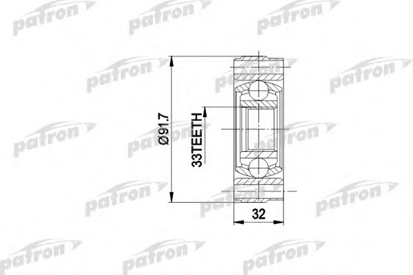 PATRON PCV3003 ШРУС для SEAT