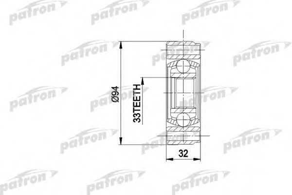 PATRON PCV3004 ШРУС для AUDI