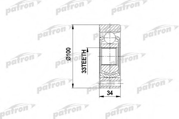 PATRON PCV3010 ШРУС для AUDI