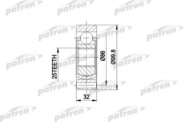 PATRON PCV3020 ШРУС для FIAT PUNTO