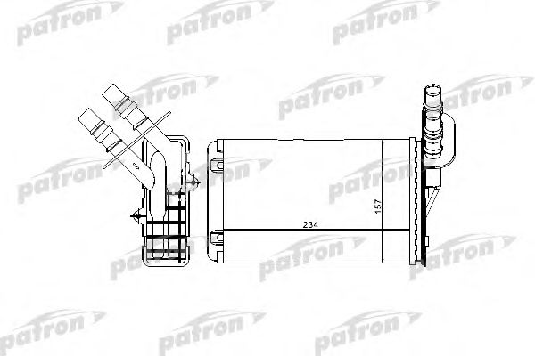 PATRON PRS2071 Радиатор печки для RENAULT