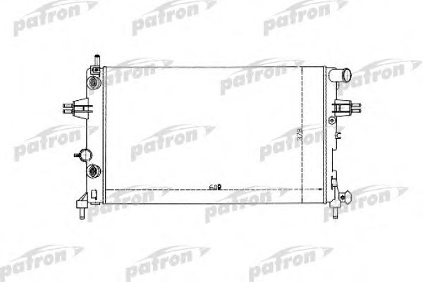 PATRON PRS3335 Радиатор охлаждения двигателя для OPEL