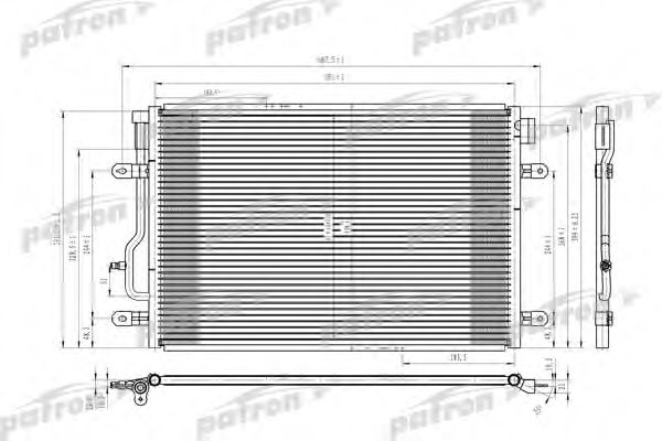 PATRON PRS3622 Радиатор кондиционера PATRON 