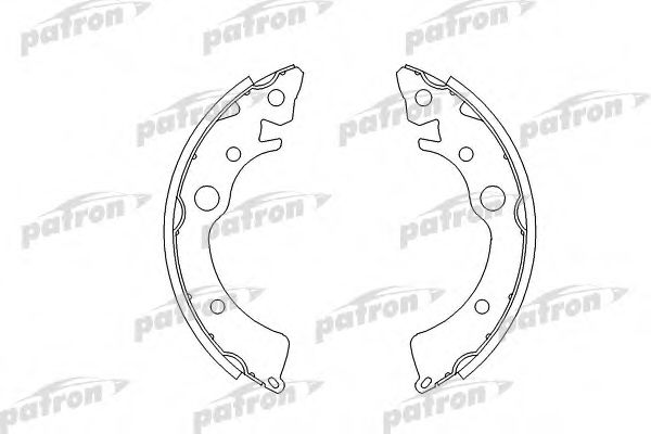 PATRON PSP219 Ремкомплект барабанных колодок для HONDA