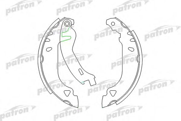 PATRON PSP263 Ремкомплект барабанных колодок для FIAT