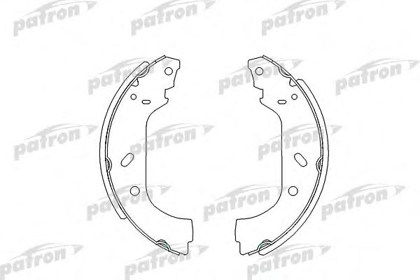 PATRON PSP535 Ремкомплект барабанных колодок для LANCIA