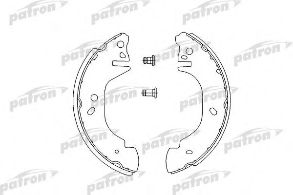 PATRON PSP542 Ремкомплект барабанных колодок для FORD