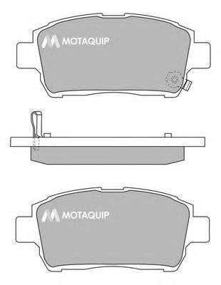 MOTAQUIP LVXL1012 Тормозные колодки MOTAQUIP для TOYOTA COROLLA VERSO