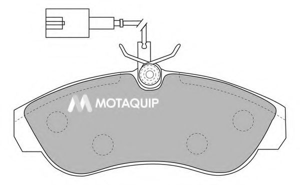 MOTAQUIP LVXL1090 Тормозные колодки MOTAQUIP для FIAT
