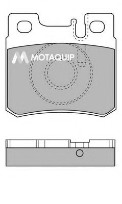 MOTAQUIP LVXL110 Тормозные колодки MOTAQUIP для MERCEDES-BENZ COUPE