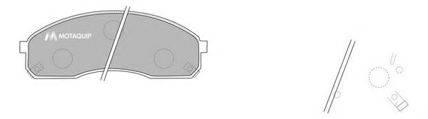 MOTAQUIP LVXL1151 Тормозные колодки MOTAQUIP 